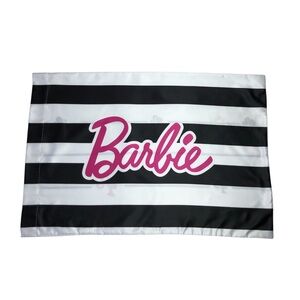 Barbie Barbicore Black & White Stripped Beauty Silky Satin Standard Pillowcase